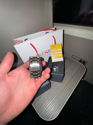 Reloj Siglo XXI Acero Esfera Blanca Caballero