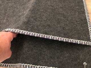 Bolsa de almacenamiento fieltro gris (49x36,5x1cm)