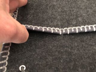 Bolsa de almacenamiento fieltro gris (49x36,5x1cm)