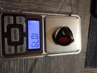 Anillo Plata 925 Hombre Piedra Roja