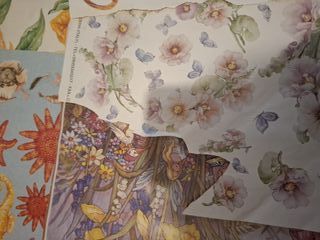 14 fogli carta per decoupage 29x43 cm