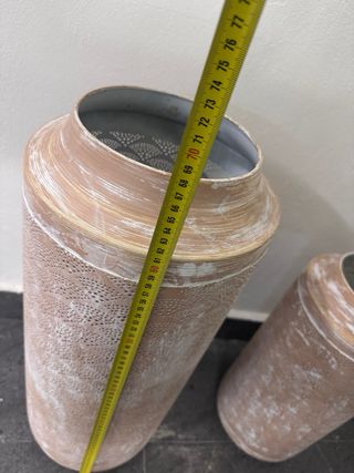 Set 2 Farol Metálico Portavelas