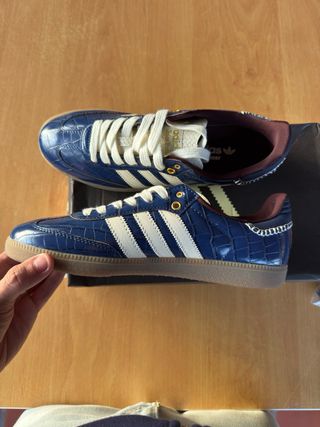 Adidas Samba x Wales Bonner Azul Crocodile