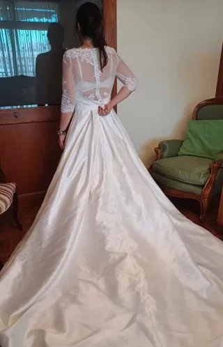 Vestido de boda NUEVO con encaje, sin uso