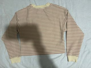 Jersey Rayas Beige y Blanco Talla XS