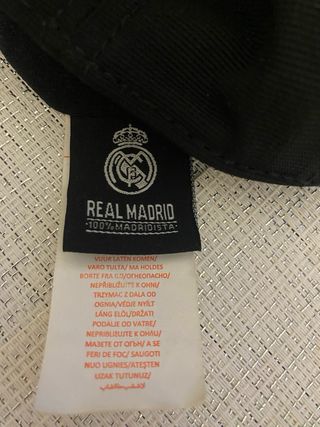 Gorra Real Madrid Negra Niño