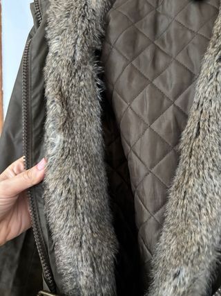 Cazadora impermeable verde Mango