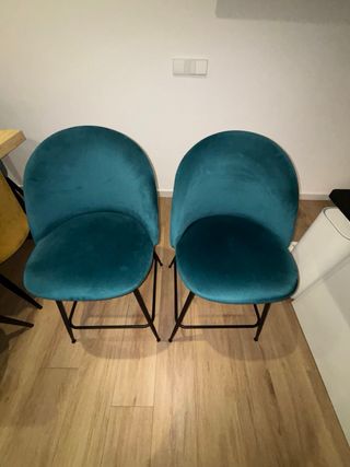 Taburetes de cocina SIA Terciopelo (2 unidades)