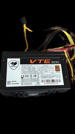 Fuente Alimentación Cougar VTE 600W 80+ Bronze