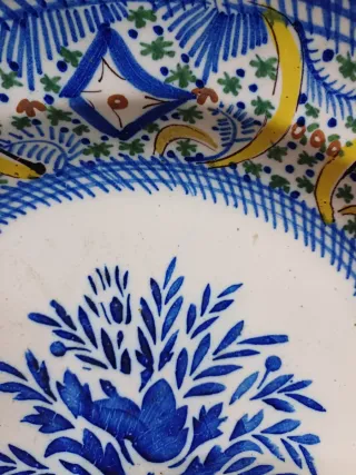 ANTIGUO PLATO CERÁMICA, MANISES VALENCIA, VMO