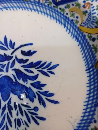 ANTIGUO PLATO CERÁMICA, MANISES VALENCIA, VMO