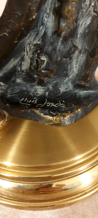 Lampada Liberty Bronzo Firmata Lluis Jorda