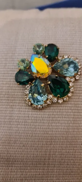 Alfinete Decorativo Strass/Cristais