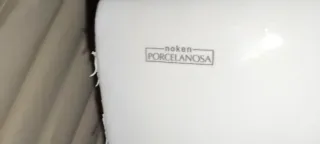 Lavabo PORCELANOSA de porcelana blanco