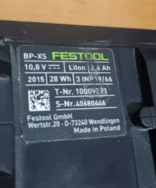 2 Batterie Festool BP-XS 10,8V 2,6Ah