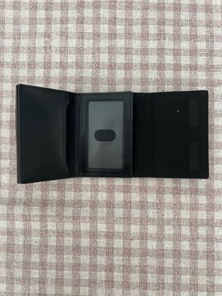 Cartera Tarjetero con Airtag Negro