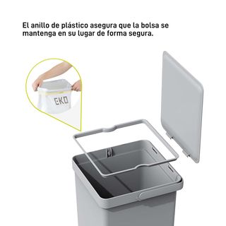 Cubo Basura Cocina EKO Extraíble 20L+15L