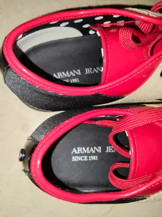 Sneakers Armani Jeans rosse e beige