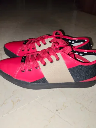 Sneakers Armani Jeans rosse e beige
