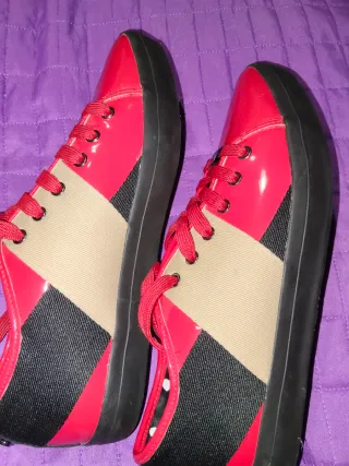 Sneakers Armani Jeans rosse e beige