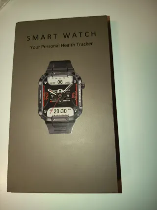 Smartwatch Negro y Verde con Cargador