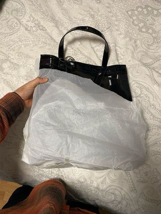 Bolso Armani Jeans Negro Charol