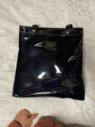 Bolso Armani Jeans Negro Charol