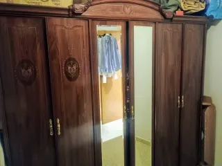 Armario clásico 6 puertas madera