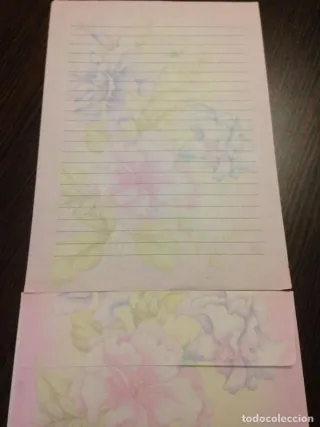 Colección cartas perfumadas flores