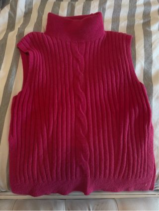 Colete de malha Lanidor rosa