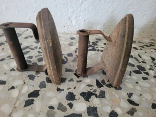 2 Planchas Antiguas de Hierro