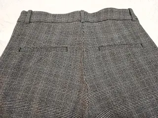 Pantalón de cuadros gris mujer Talla M