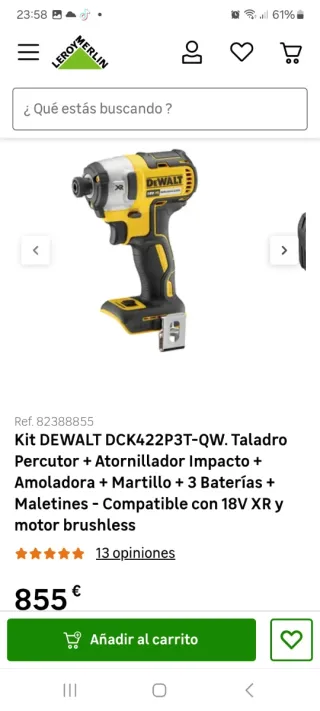 Kit DeWalt DCK422P3T (Precintado)