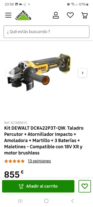 Kit DeWalt DCK422P3T (Precintado)