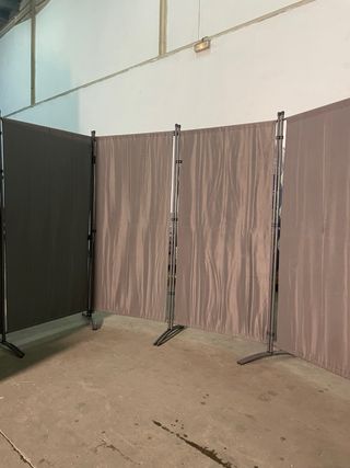 Biombo separador individual gris