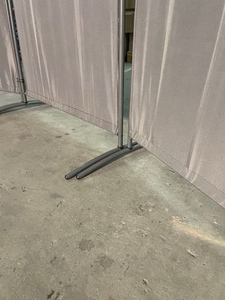 Biombo separador individual gris