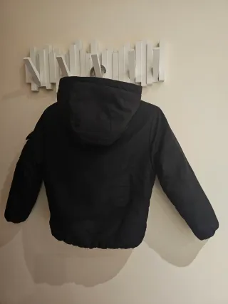 Cazadora borreguito negra Talla 5-6 años