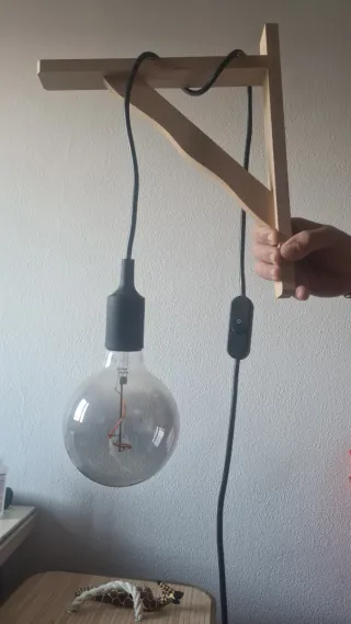 Dos lámparas de pared colgantes Industrial