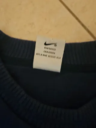 Felpa Nike Vintage Anni '90 Blu