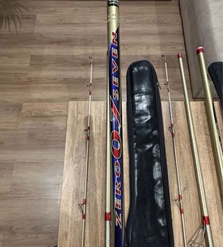 Cañas de pescar COLMIC Zero Seven muy buscadas.