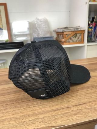 Gorra AMIRI Original Negra Trucker con Estrellas