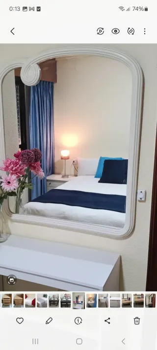 Conjunto 2 mesitas, sinfonier y espejo