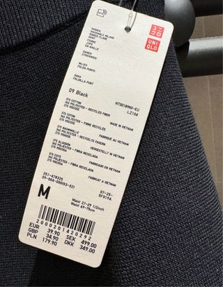 Falda punto Uniqlo negra sin estrenar