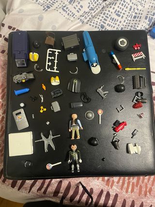 Lote de vehículos y figuras Playmobil Policía