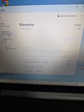 Ordenador Portátil HP i3 SÉPTIMA GENERACIÓN 8RAM