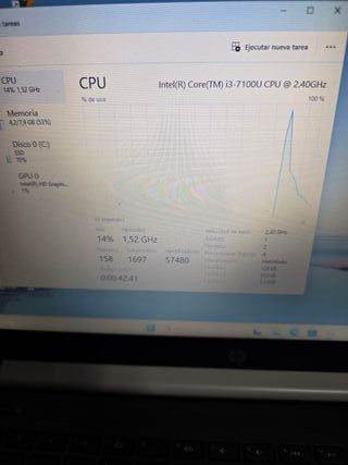 Ordenador Portátil HP i3 SÉPTIMA GENERACIÓN 8RAM