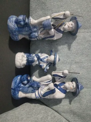 Conjunto 3 Figuras Japonesas Pescadores