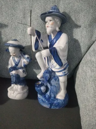 Conjunto 3 Figuras Japonesas Pescadores