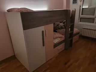 Cama tren Conforama + 2 colchones