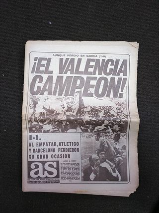 Periódicos históricos Valencia Club de Fútbol
